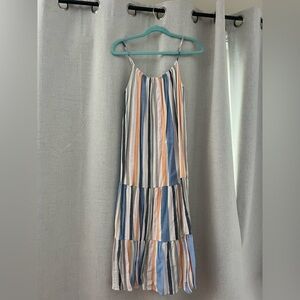 Striped Multicolor Maxi Dress